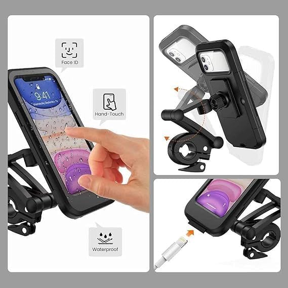 Waterproof Mobile Phone Holder 360° Rotating for Bike