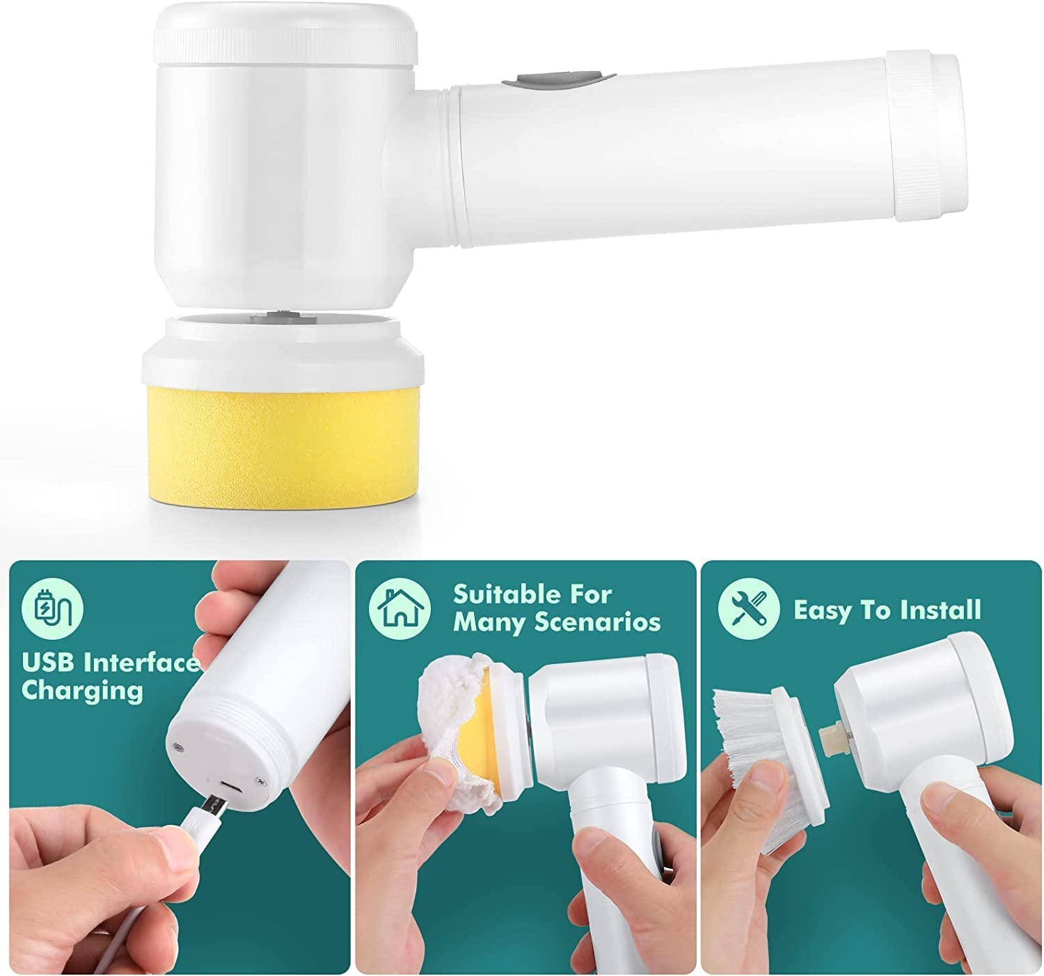 5-in-1 Electric Magic Brush - Rechargeable