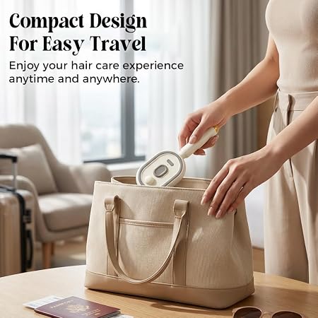 Steam Hair Brush |  Single-Button Start Air-Padded Massage Comb Portable | Type-C Charging