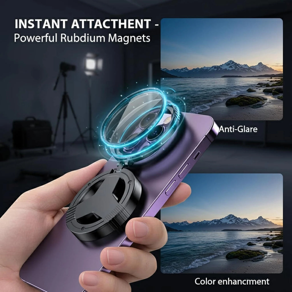 Magnetic CPL Filter for iPhone & Smartphones, 52mm Circular Polarizing Lens