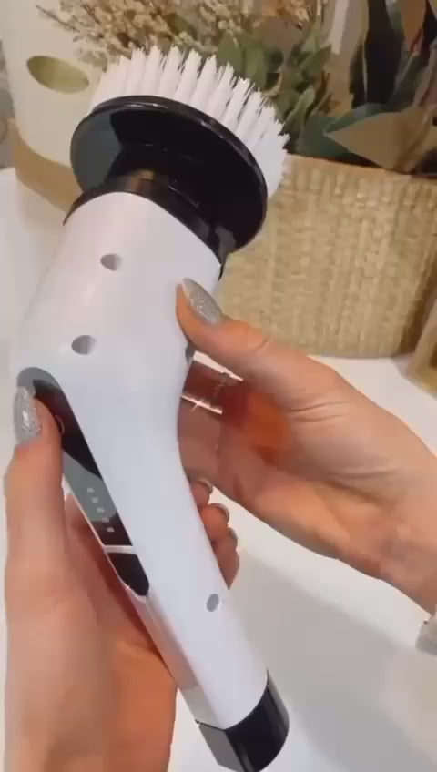 9 in 1 Cordless Electric Spin Scrubber | Rechargeable Cleaning Brush